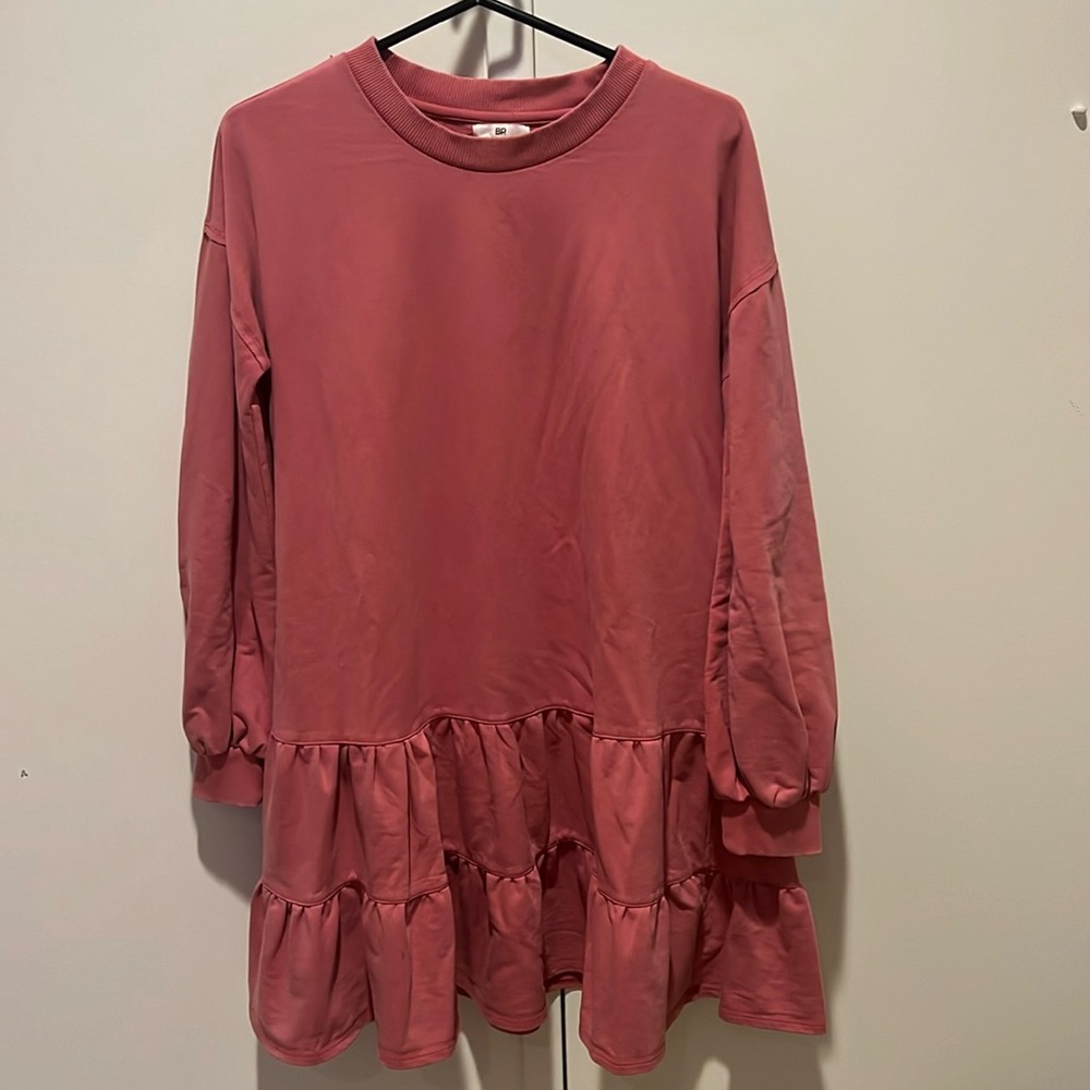 Women’s Ruffle Long Sleeve Skater Dress